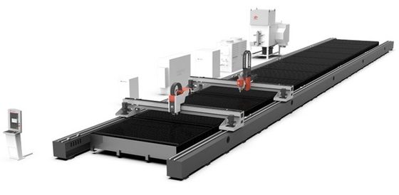 Technique d'assemblage expérimentée et machine de découpe laser CNC pour une grande zone de coupe