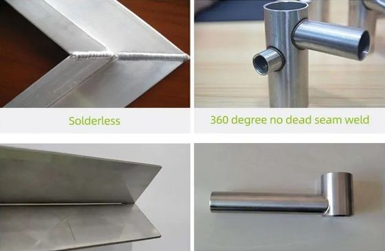 Soudeuse laser à fibre de cuivre en aluminium SS CS MS avec système de refroidissement à l'air 1500W