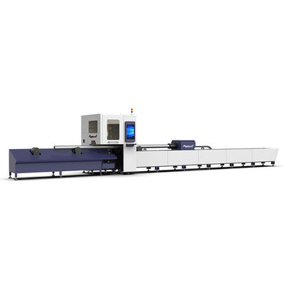 Machine de découpe laser à fibres de 8 à 12 mètres pour petits tubes de tubes carrés métalliques 3000w 6000w