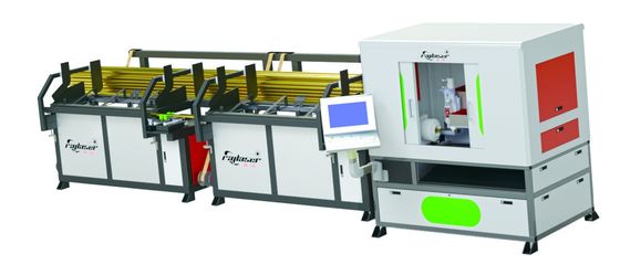 Machine de découpe laser à fibre pour tubes en acier 1kw 2kw 3kw avec dispositif rotatif
