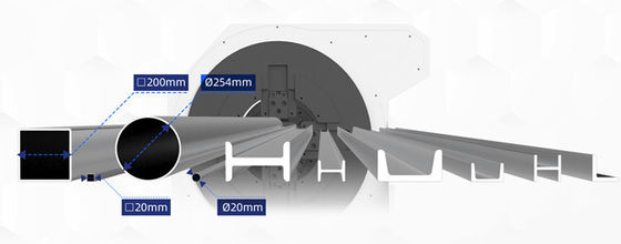 Machine de découpe laser de tubes en acier inoxydable pour tubes métalliques et profils à grande vitesse