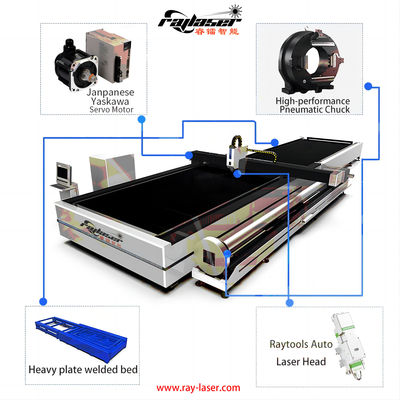 Coupeuse laser de tubes et de feuilles avancée à fibre laser 1500W 3000W IPG Max Raylaser