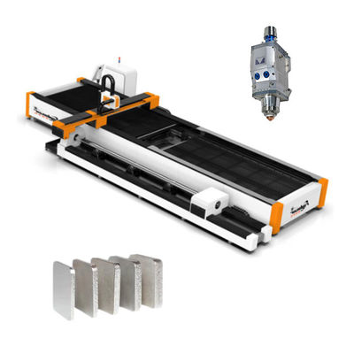 Machine de découpe au laser de tôles et tubes en fibre de métal 1kw-6kw pour une vitesse de coupe de 0 à 100 m/min