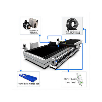 2000w Raytools Laser Head Machine de découpe laser à fibre métallique pour plaque d'acier inoxydable