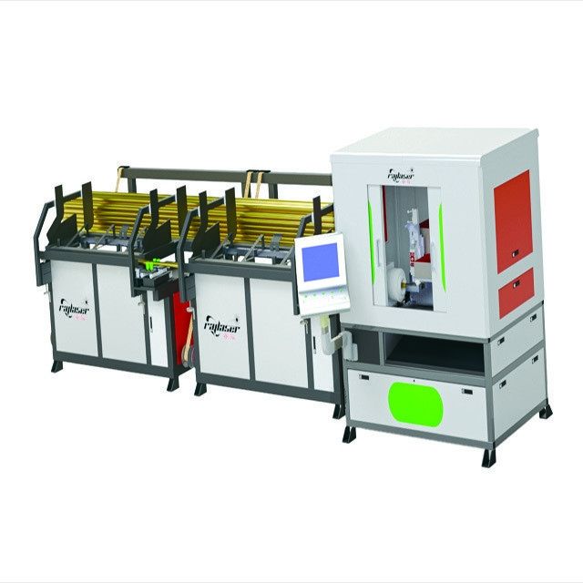 Machine de découpe laser à fibre pour tubes en acier 1kw 2kw 3kw avec dispositif rotatif