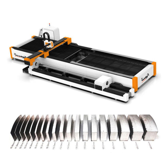 Machine de découpe laser à fibres de 2000w pour tuyaux en acier inoxydable Servo-moteur programmable CNC